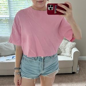 Pink ZARA Scuba Top